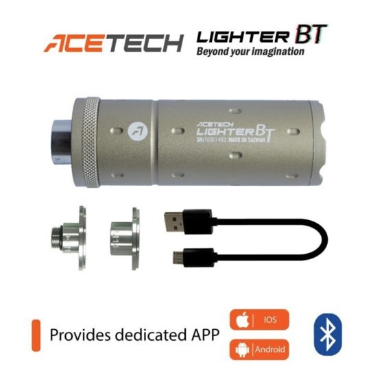 AceTech Isqueiro BT Tracer Tracer Silencer - BK/TAN
