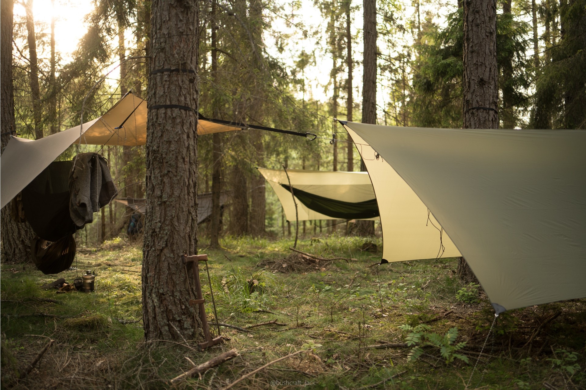 Lesovik HEKSA Crocodile Tarp ultraleggero - OD