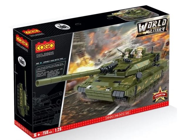 Cogo World Military Leopard 2 Kampfpanzer - 750 Teile