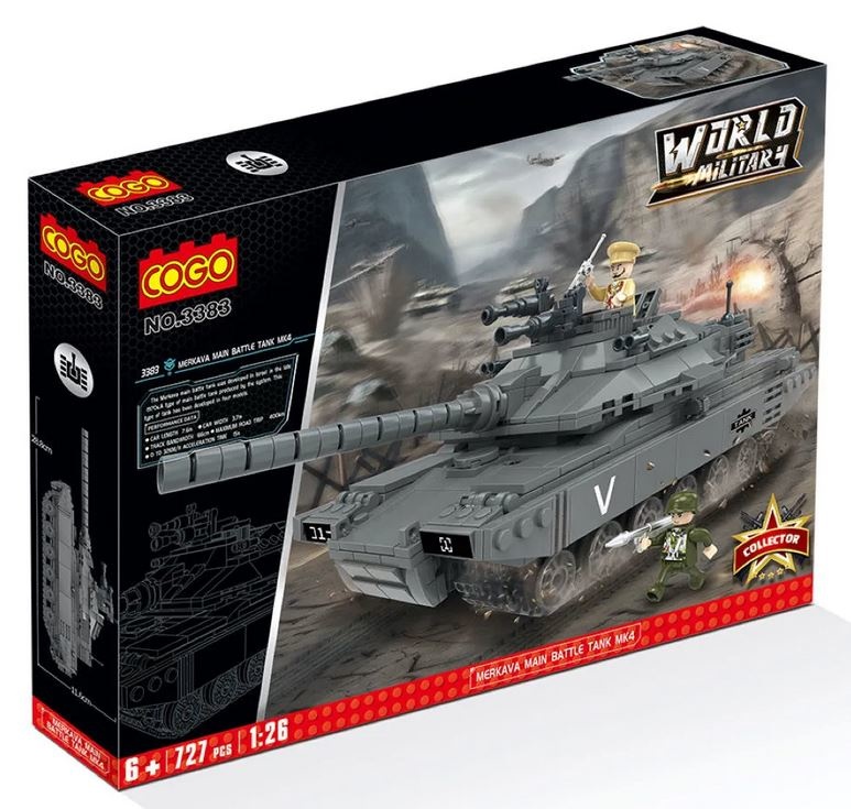 Cogo World Military Merkava MK4 Char de combat principal - 727 pièces