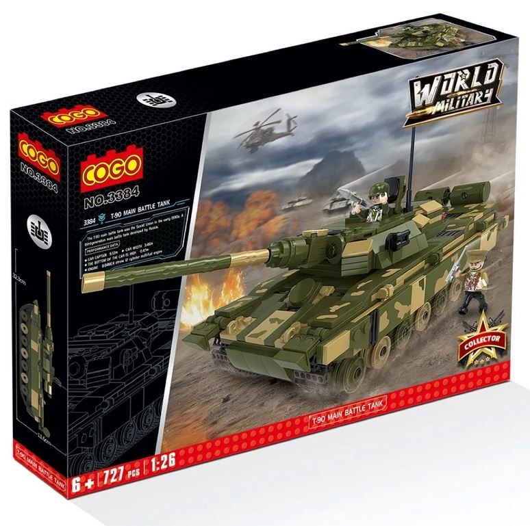 Cogo World Military T-90 Char de combat principal - 727 pièces