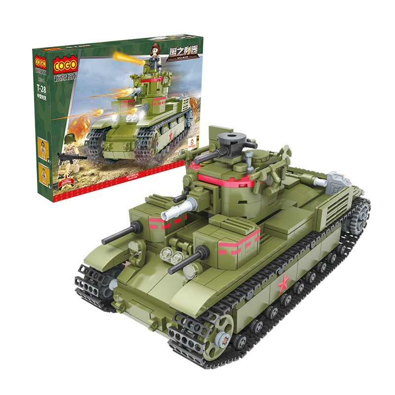 Cogo World Military T-28 Main Battle Tank - 774 pieces - Copy