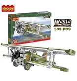 Cogo World Military Polikarpov I-6 Fighter - 533 Teile