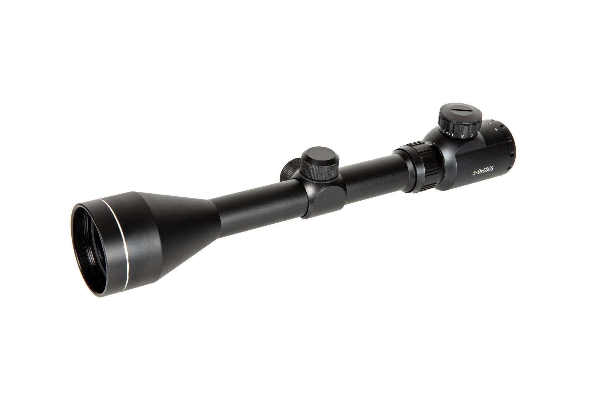 Theta Optics 3-9x50 rifle scope rangefinder illuminated - BK