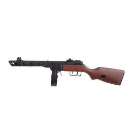 Snow Wolf Fucile mitragliatore PPSH WWII AEG 1.0 joule - vero legno