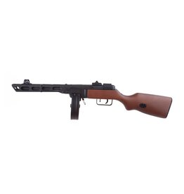 Snow Wolf Subfusil PPSH WWII AEG 1.0 julios - madera auténtica