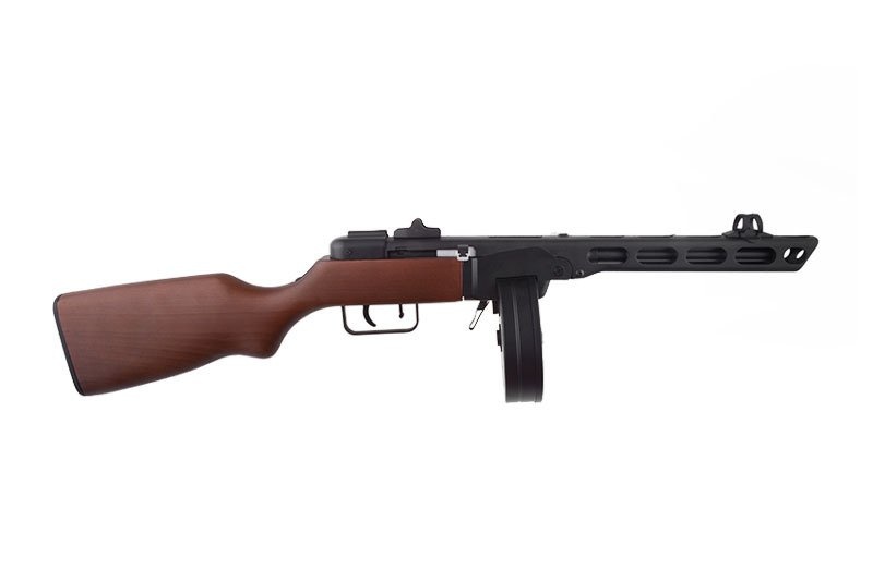 Snow Wolf PPSH submachine gun WWII AEG 1.0 joule - real wood