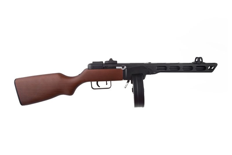 Snow Wolf Subfusil PPSH WWII AEG 1.0 julios - madera auténtica