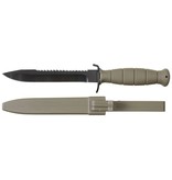 MFH Austrian Armed Forces field knife with saw back - OD