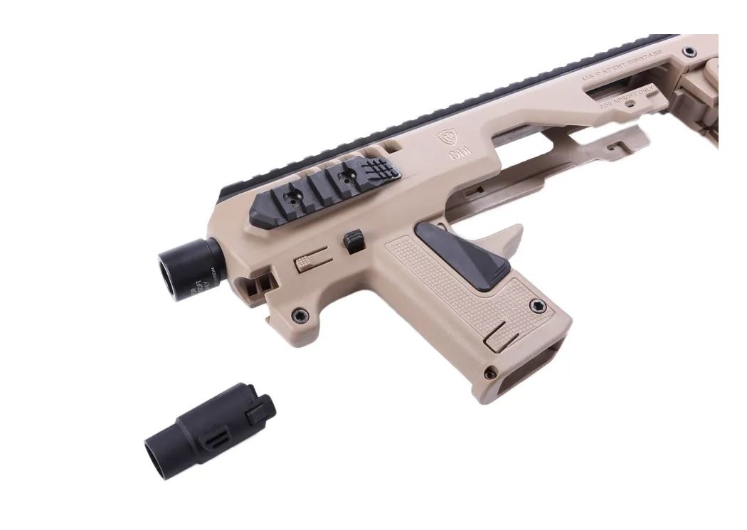 CAA Kit de conversion G5 Micro Roni pour la série Glock Airsoft - TAN