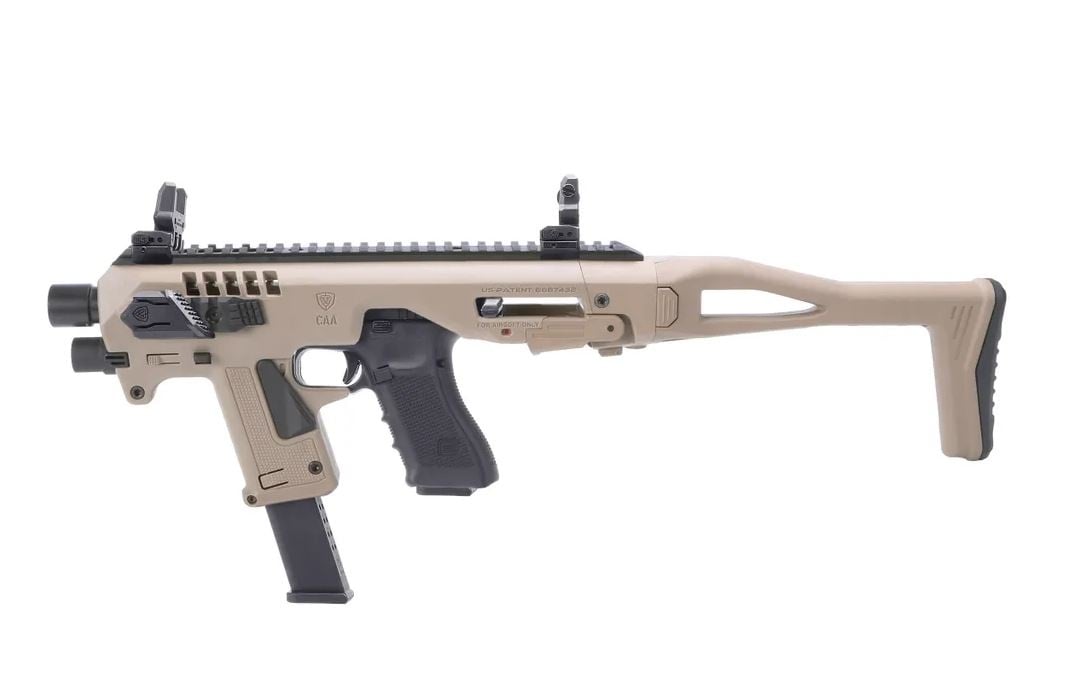 CAA Kit de conversion G5 Micro Roni pour la série Glock Airsoft - TAN