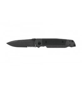 Walther Q5 folding knife Steel Frame Folder Blackwash Serrated