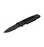 Walther Q5 Klappmesser Steel Frame Folder Blackwash Serrated