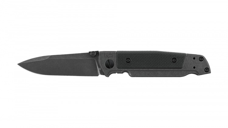 Walther Q5 Klappmesser Steel Frame Folder Blackwash Plain