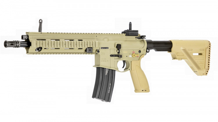 VFC HK416 A5 Sportsline AEG 1.0 Joule - zielono-brązowy - Semi&FullAuto