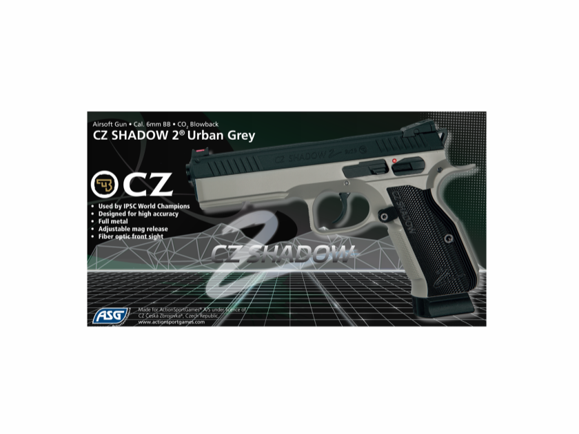 ASG CZ 75 Shadow 2 Co2 GBB 1.0 Joule - Urban Grey