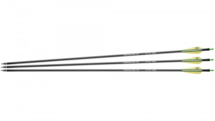 NXG Fiberglass arrows 30" Spine 500 - 3 pcs.