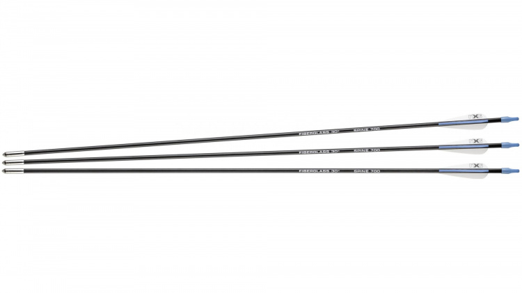 NXG Fiberglass arrows 30" Spine 700 - 3 pcs.