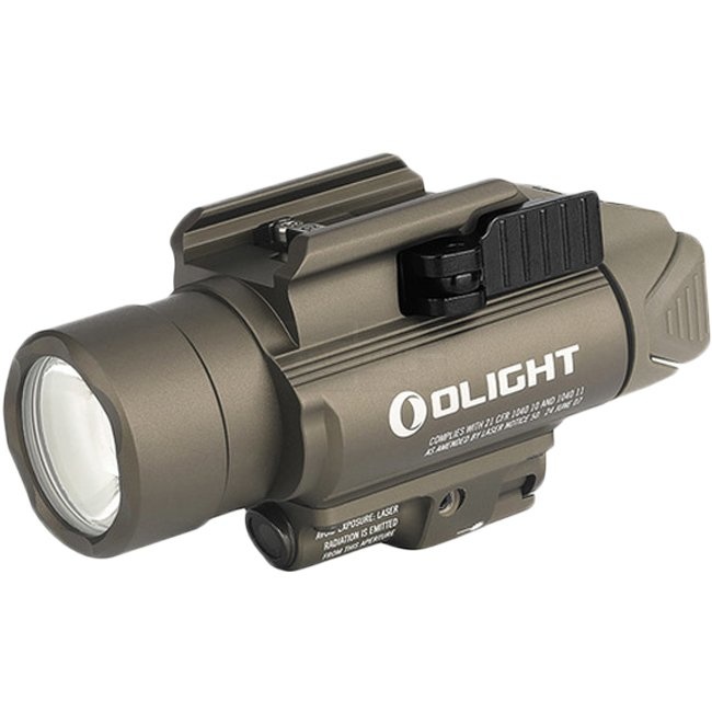OLight Baldr Pro Tactical 1.350 lumen e laser verde - TAN