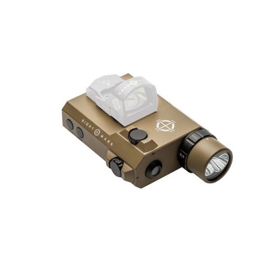 Sightmark Combo de mira láser verde visible/IR con linterna LoPro - TAN