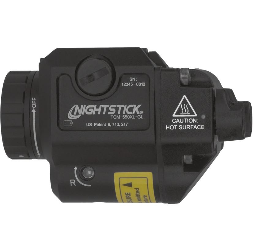 Nightstick TCM-550XL-GL Compact Light & Laser Combo - BK