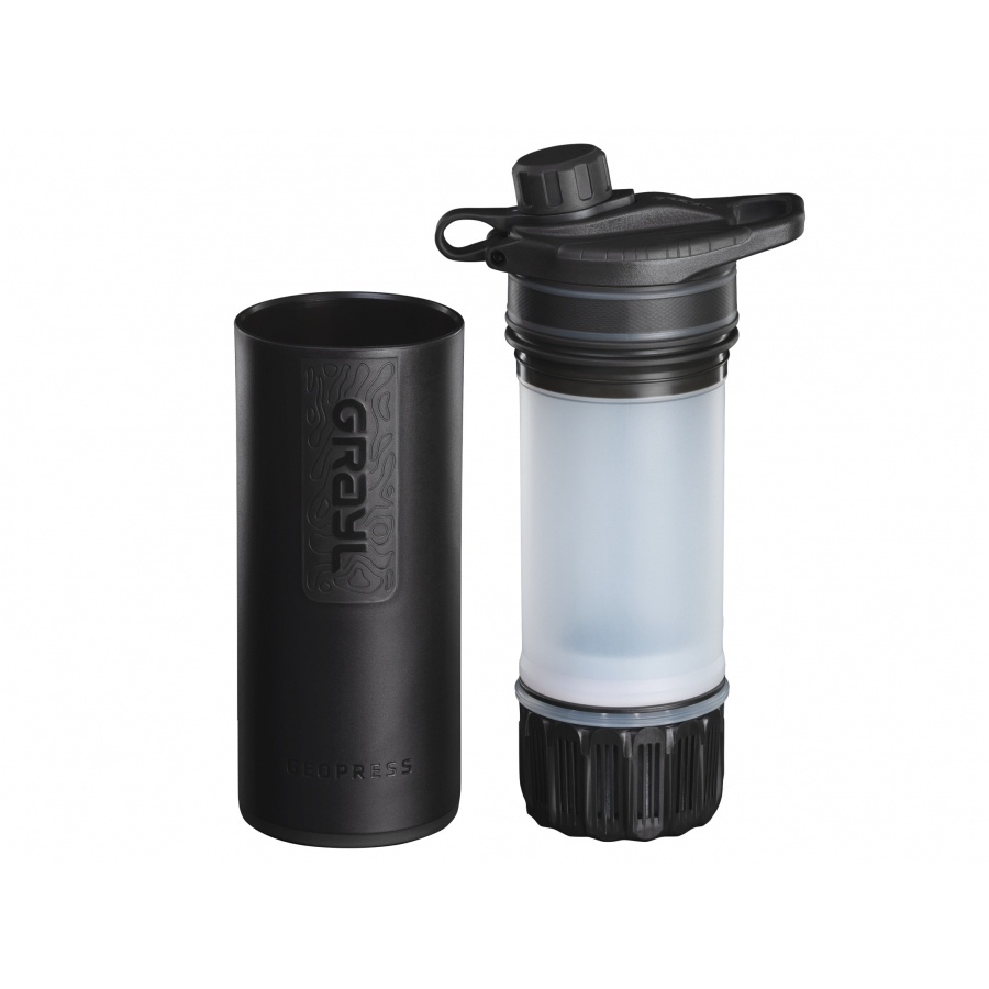 Grayl GeoPress Purifier drinking bottle with water filter - BK