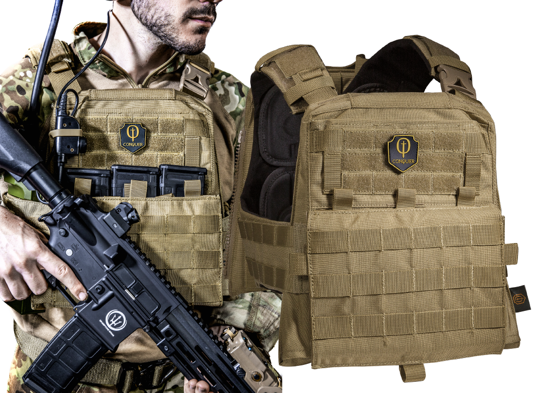 CONQUER Tactical CVS Series - Combat Vest System Plate Carrier