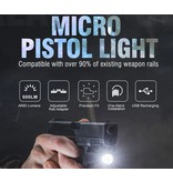 Klarus Luz de pistola compacta montada em trilho GL1 - 600 lumens