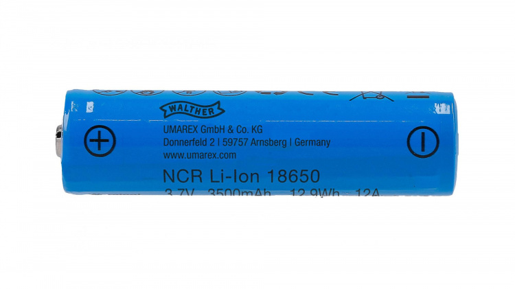 Walther Batteria 18650 agli ioni di litio 3,7 V 3500 mAh