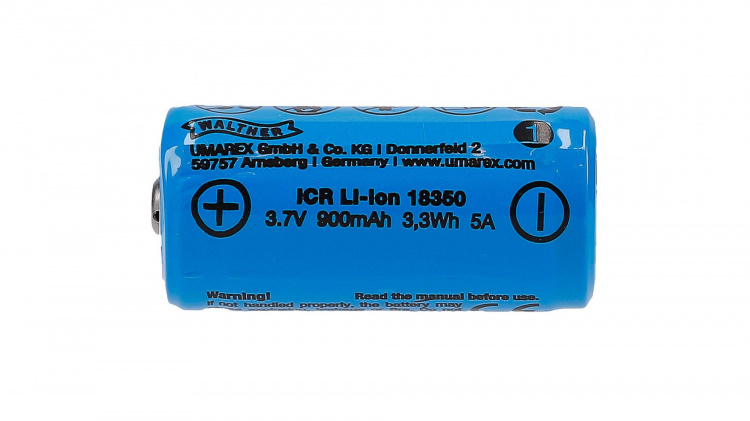 Walther Batteria 18350 agli ioni di litio 3,7 V 900 mAh