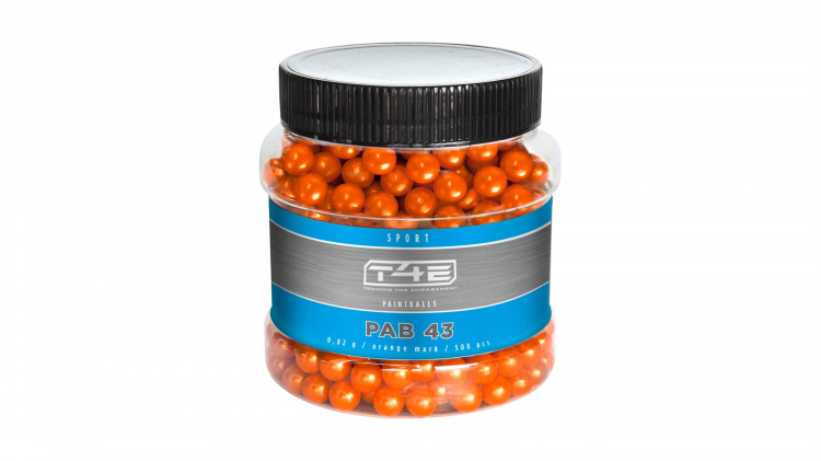 Umarex T4E Sport PAB 43 Kal..43, 500 pcs., orange, 0.82g, ORGANIC