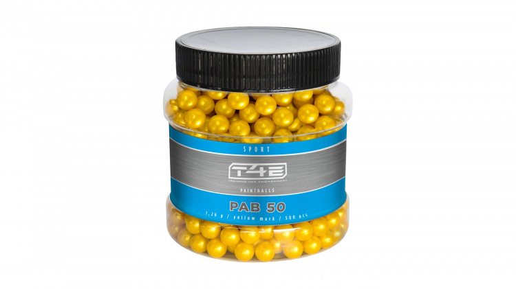 Umarex T4E Sport PAB 50 Kal..50, 500 pcs. yellow, 1.26g, ORGANIC