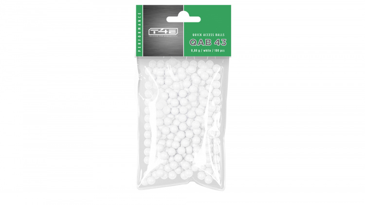 Umarex T4E Performance QAB, cal.43 blanco, 100 piezas, 0,88 g, bolsa de plástico