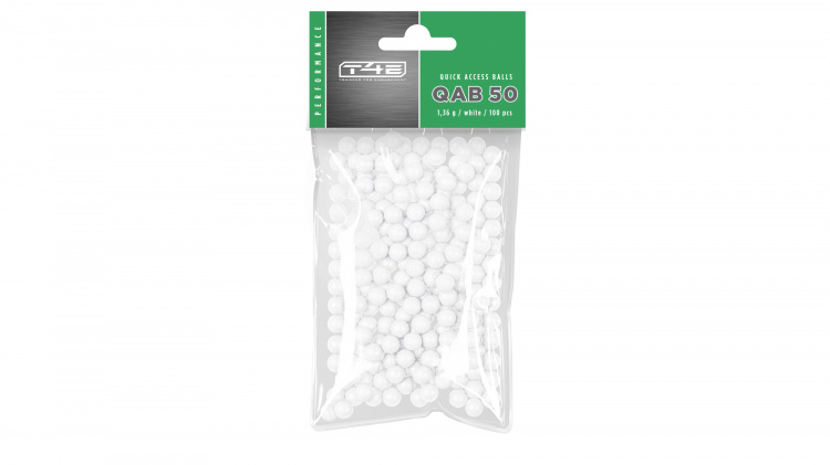 Umarex Performance QAB, cal.50 blanc, 100 pièces, 1,36 g, sachet plastique