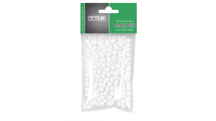 Umarex Performance QAB, cal.68 bianco, 100 pezzi, 3,59 g, sacchetto di plastica