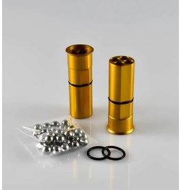 HD24 Adaptateur de cartouche calibre 68 à 6 mm 4x3 - ALU anodisé or - 2 pièces