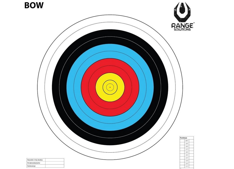 Range Solutions Cible de tir à l'arc de sport 50 x 50 cm - 50 pièces