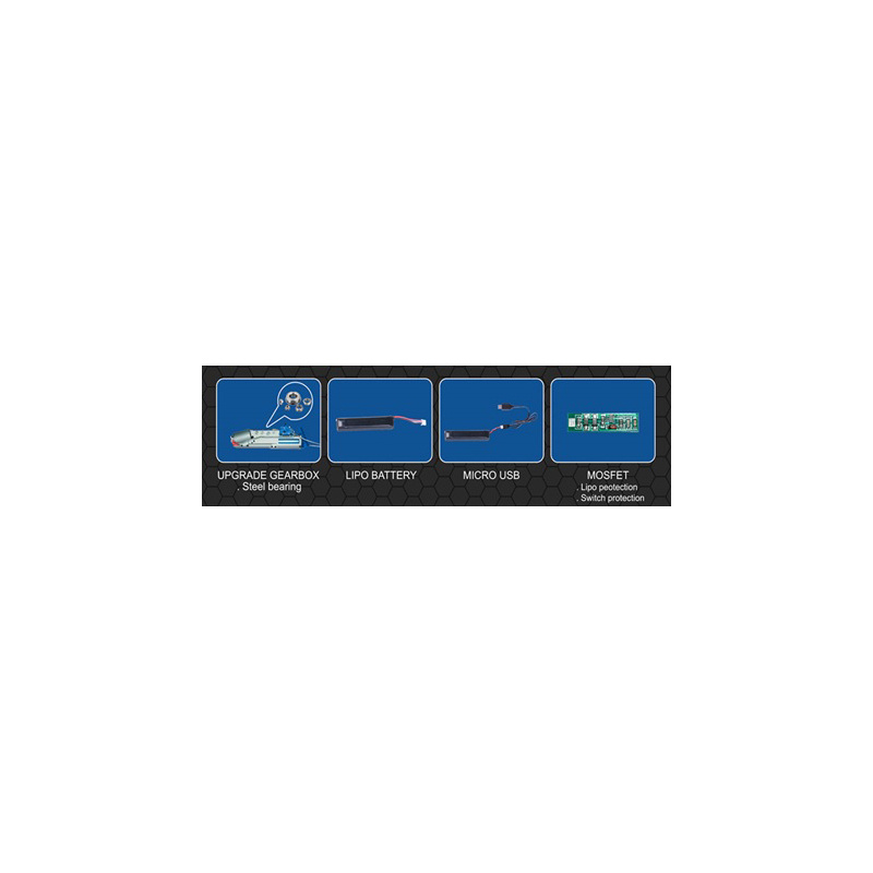 Cyma CM.122S MosFet P226 AEP 0,5 julios - BK