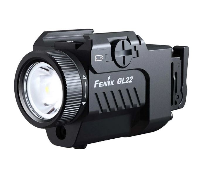 Fenix GL22 tactical weapon light with red laser and strop