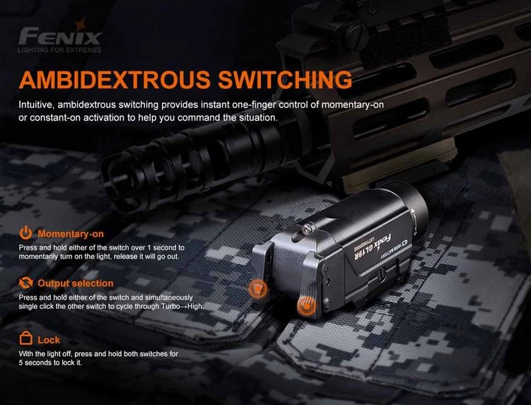 Fenix Lampe tactile Fenix GL19R rechargeable - 1200 lumens