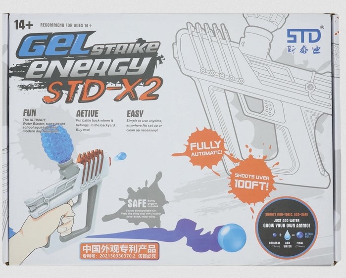 Gel Strike Marcador de gel macio Energy STD-X2 para crianças 0,50 joules