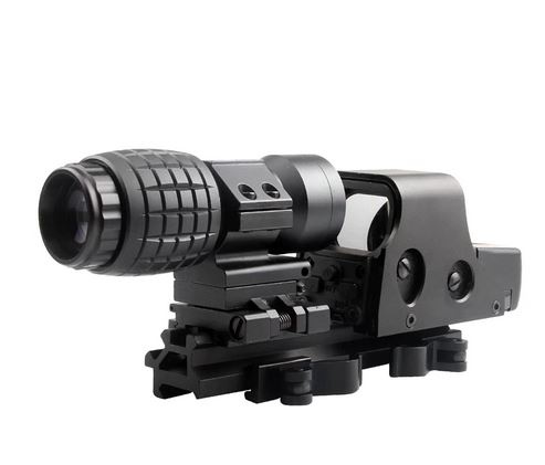 Guerilla Optics 3x35 flip to side lupa - BK