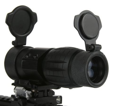 Guerilla Optics 3x35 flip to side lupa - BK