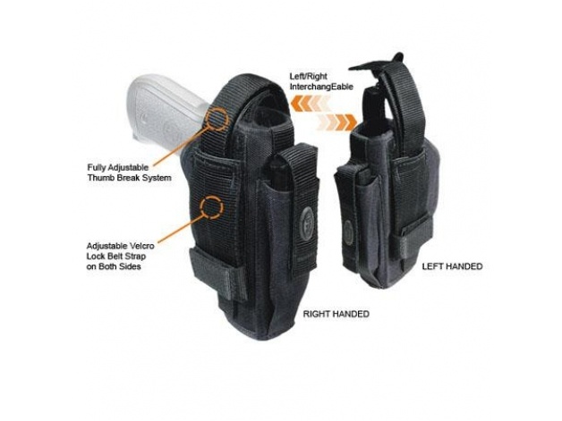 UTG Leapers Ambidextrous Universal Belt Holster - BK