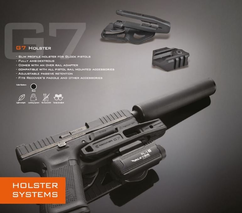 Recover Tactical Kabura uniwersalna G7 OWB do Glock, Smith & Wesson, Springfield, Sig Sauer, CZ...