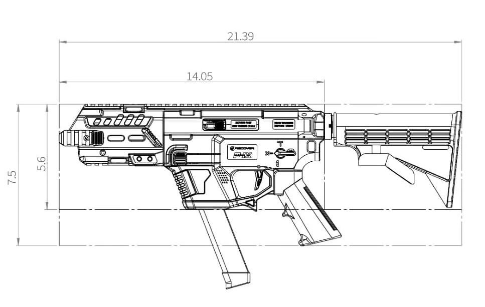Recover Tactical Kit de conversion modulaire P-IX AR-15 pour Glock