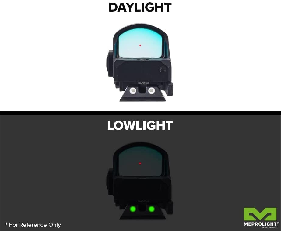 MeproLight Glock microRDS con adattatore QD e Backup TruDot