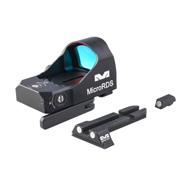 MeproLight Glock microRDS with QD adapter and Backup TruDot