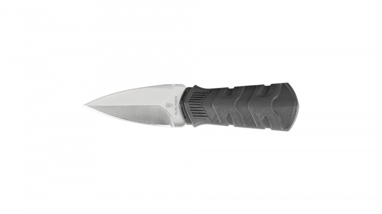 Elite Force EF718 -  Neck Knife mit Polymerscheide und schwarzer Kugelkette