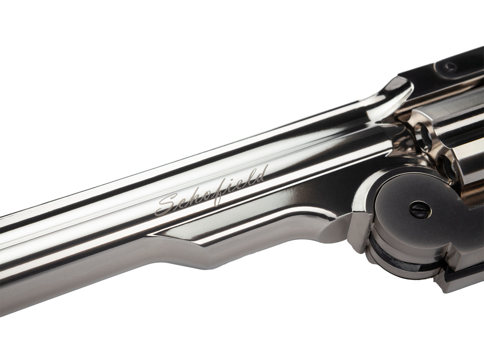 ASG Revólver Schofield Co2 de 6 pulgadas 4,5 mm (.177) Co2 BB 3,0 julios - Plata
